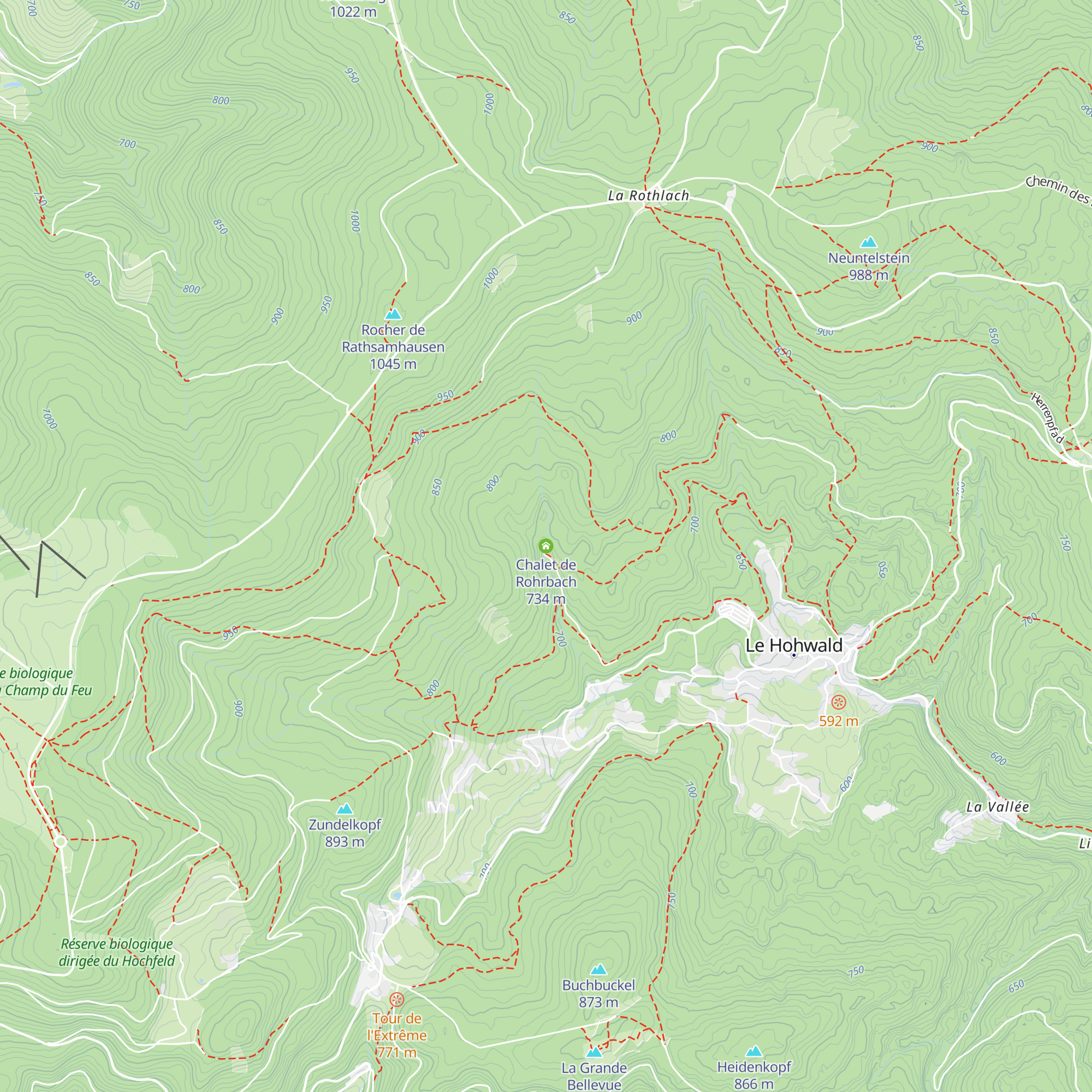 Chalet de Rohrbach map