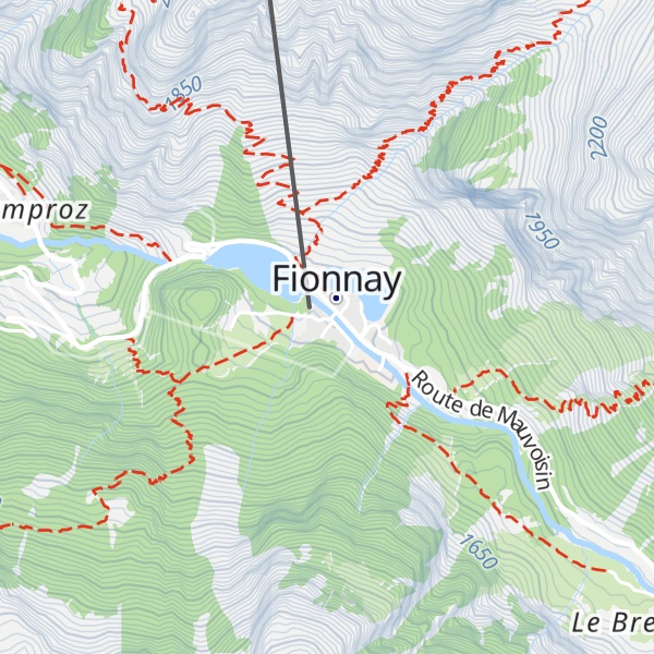 Map of Le Mazot