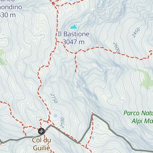 Map of Cima Brocan
