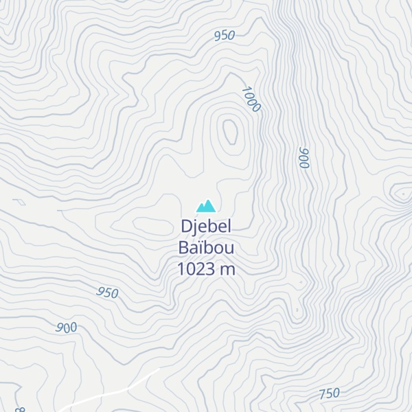 Map of Djebel Baïbou