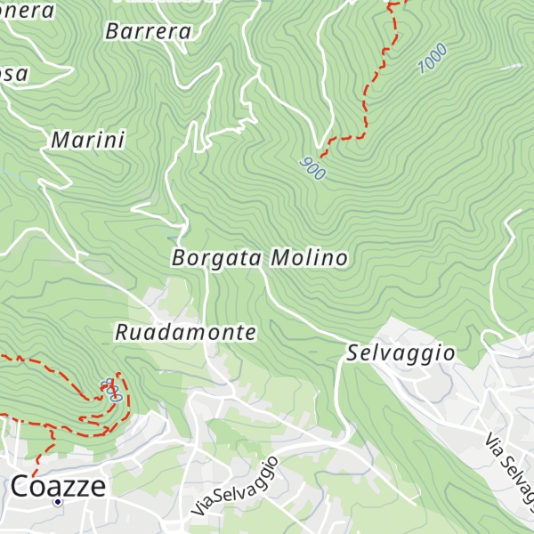 Map of Borgata Molino