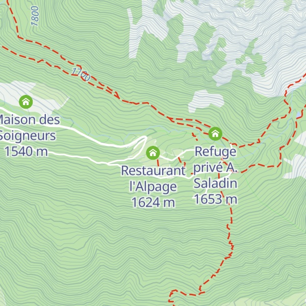 Map of Restaurant l'Alpage