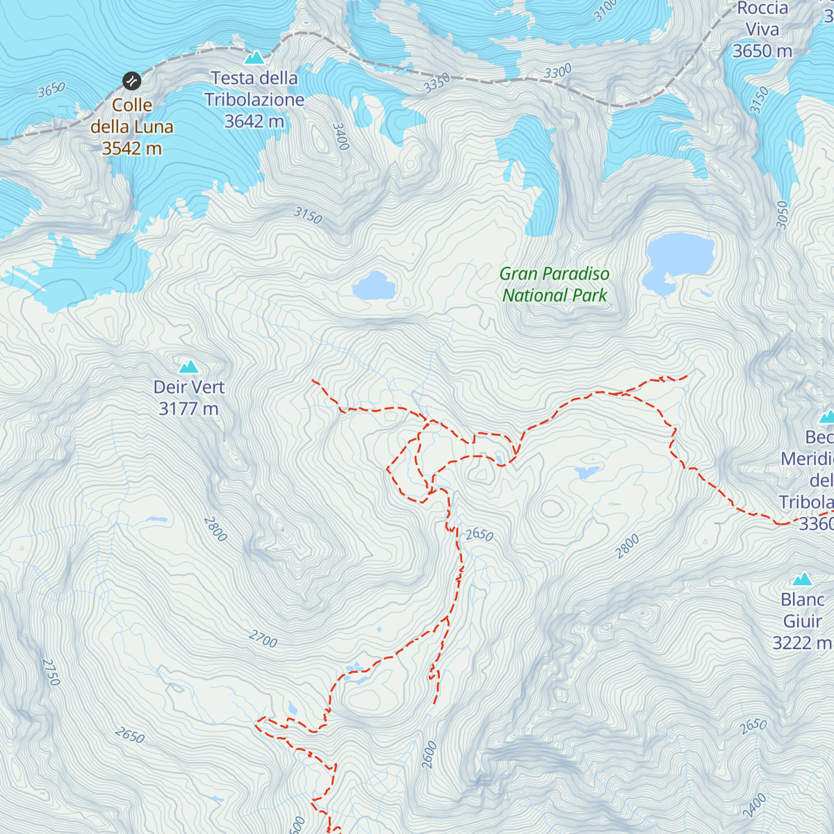 Bivacco Ivrea map