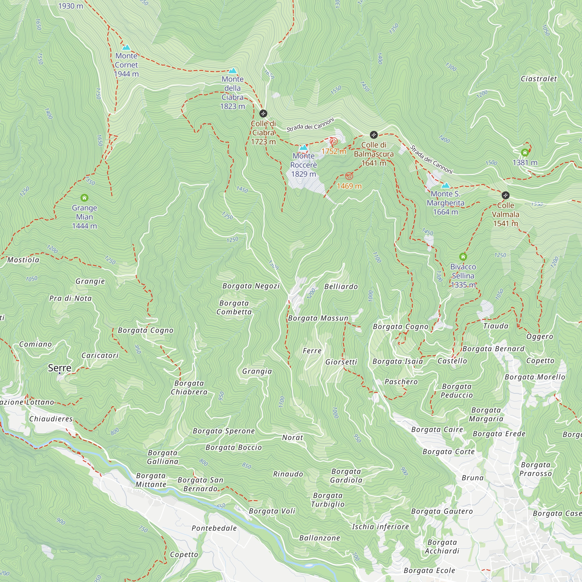 Rifugio Partigiano "Carlo Fissore" map