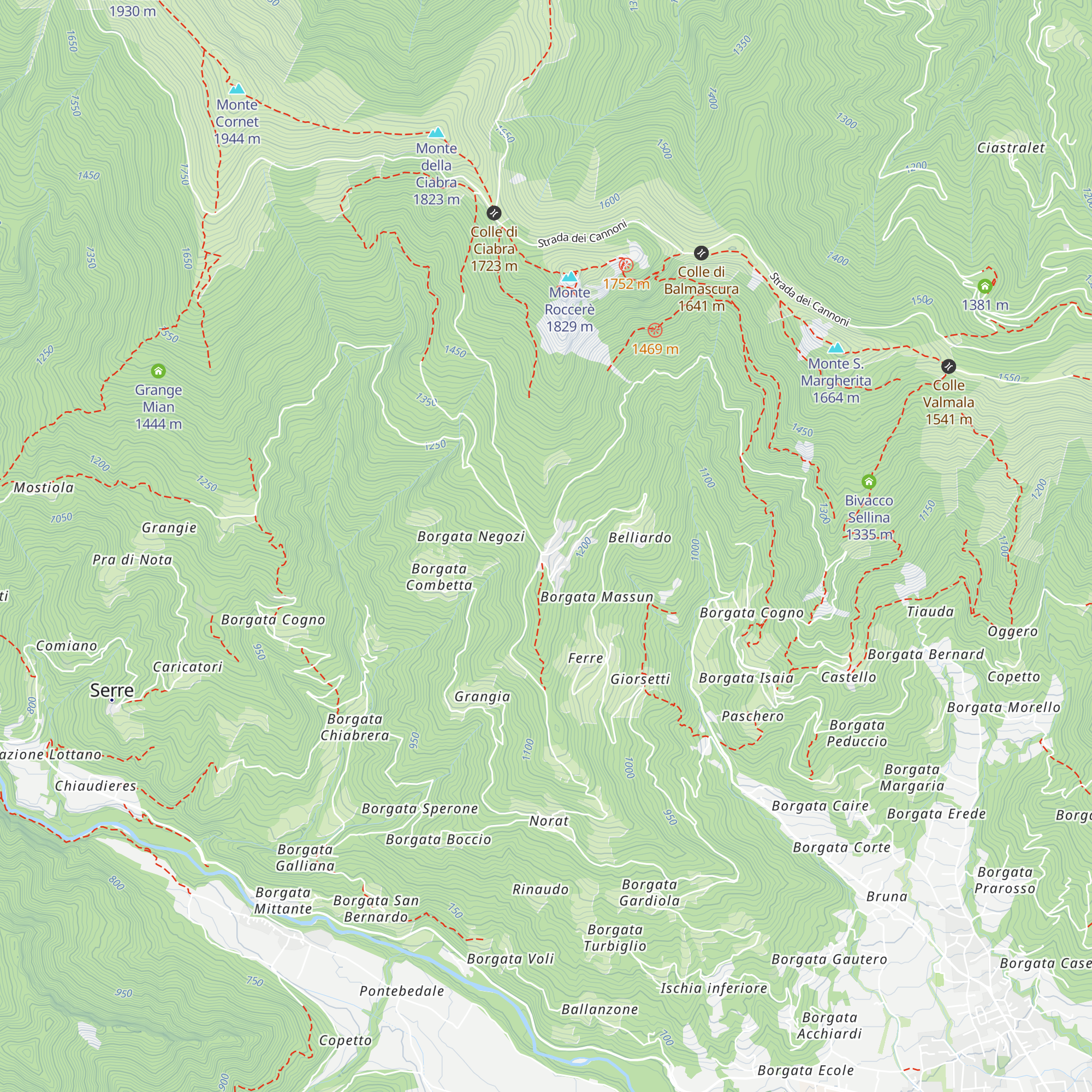 Rifugio Partigiano "Carlo Fissore" map