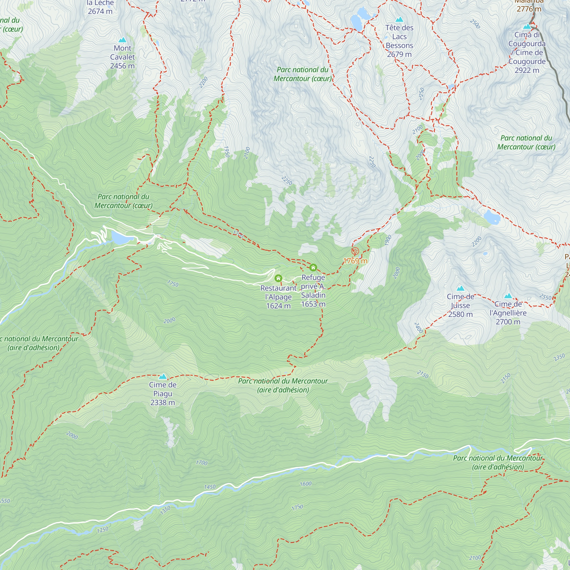 Vacherie du Boréon map