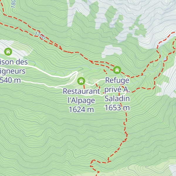 Map of Vacherie du Boréon
