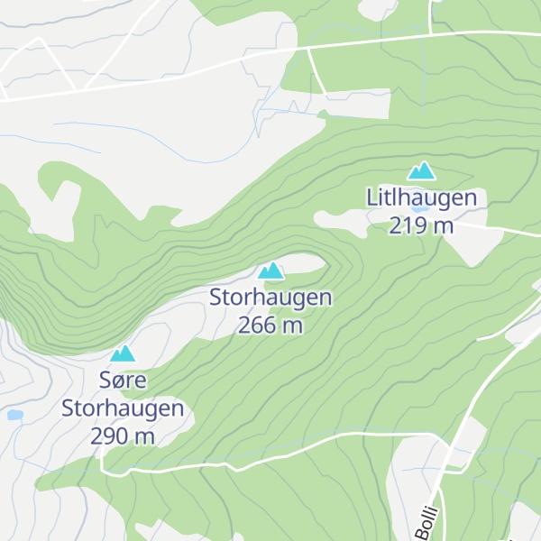 Map of Storhaugen