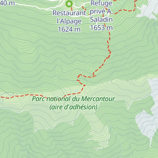 Map of Refuge Privé de la Maïris