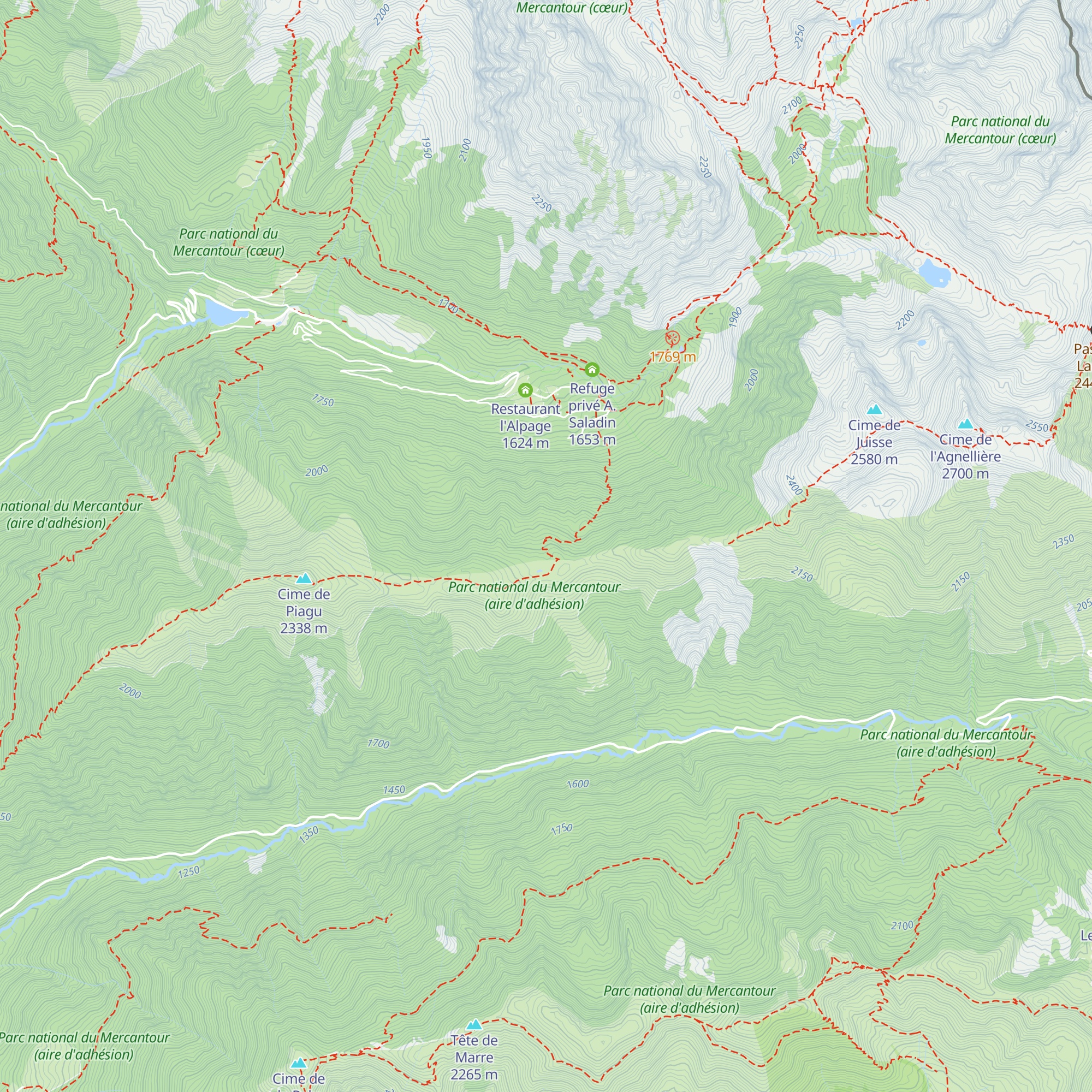 Refuge Privé de la Maïris map