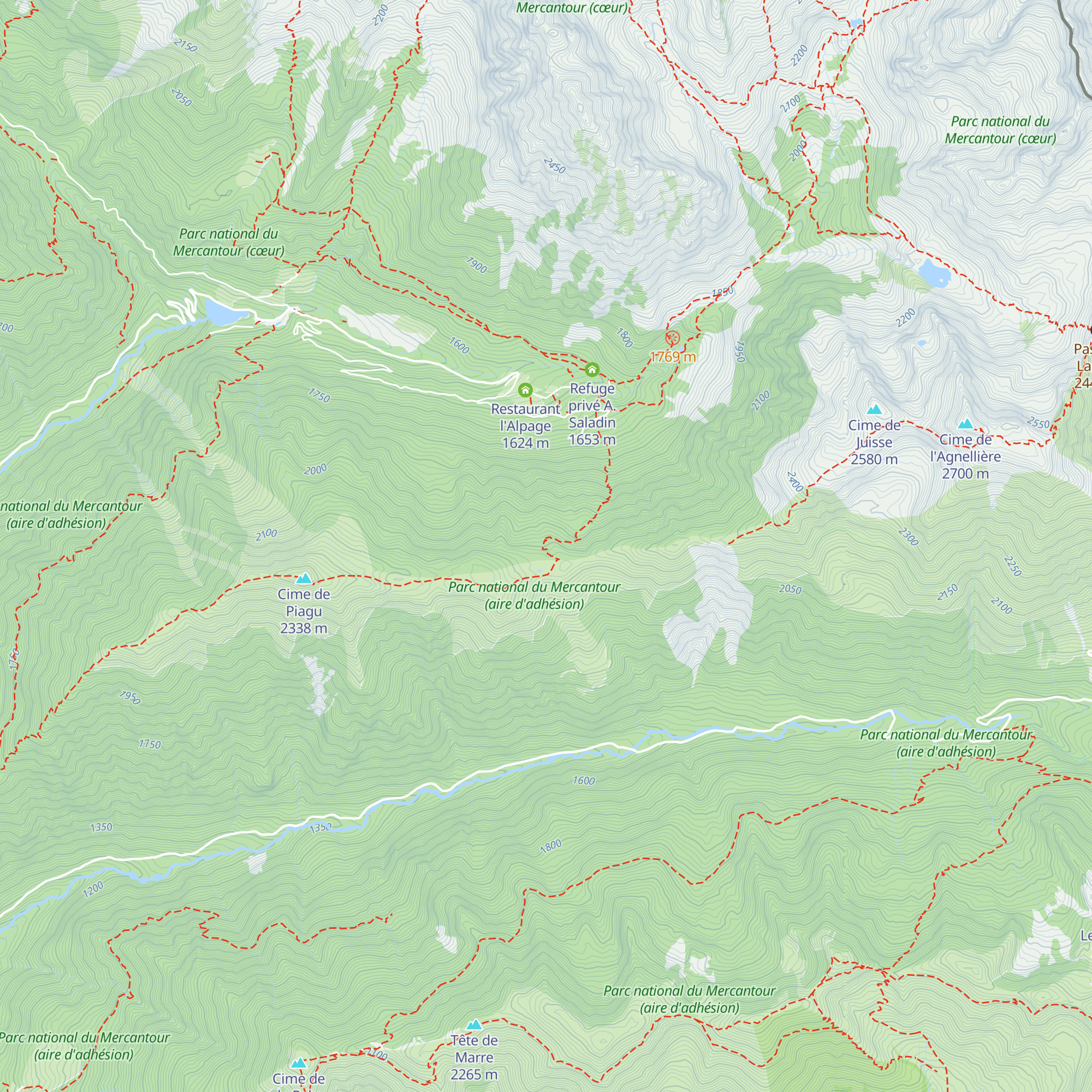 Refuge Privé de la Maïris map