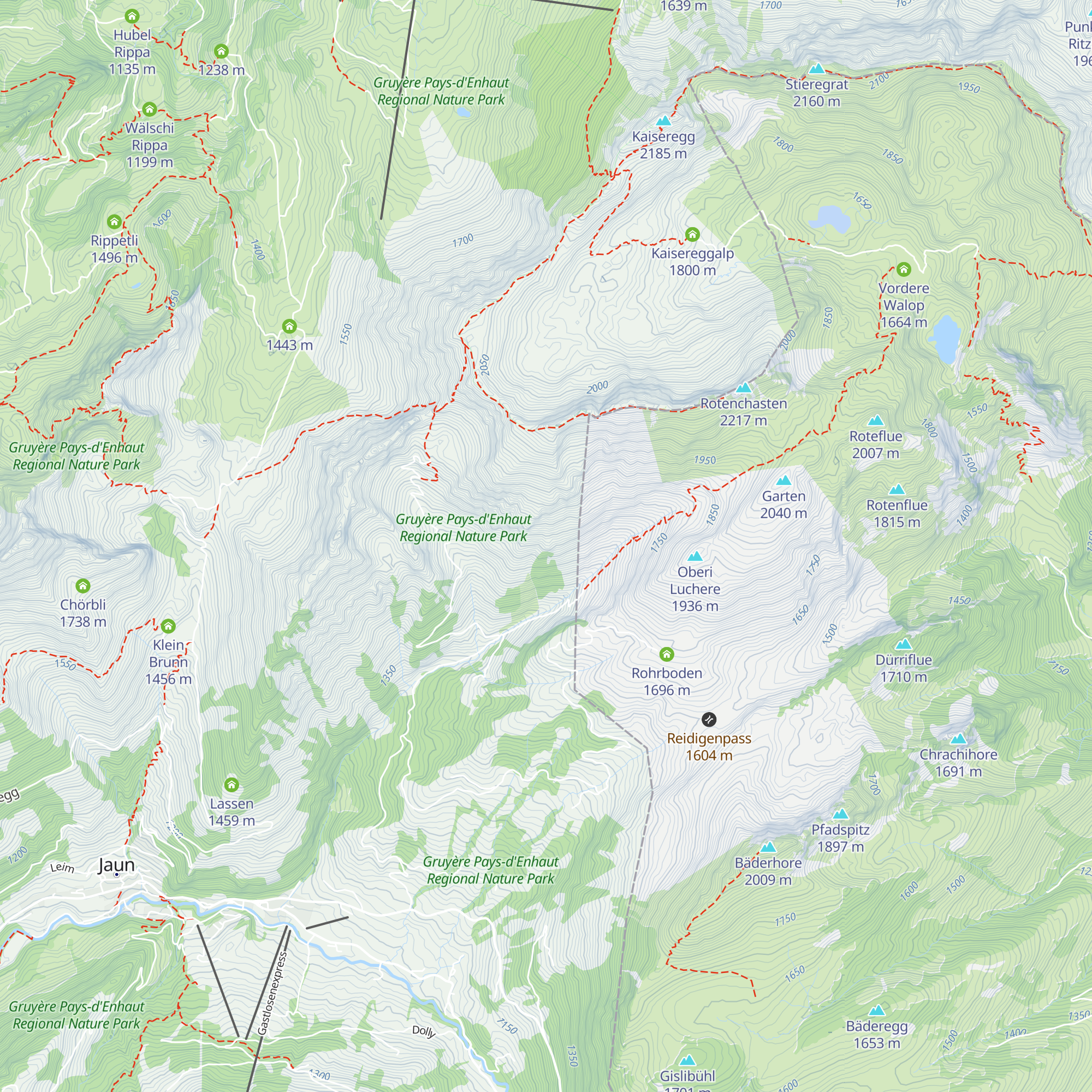 Schafberg map