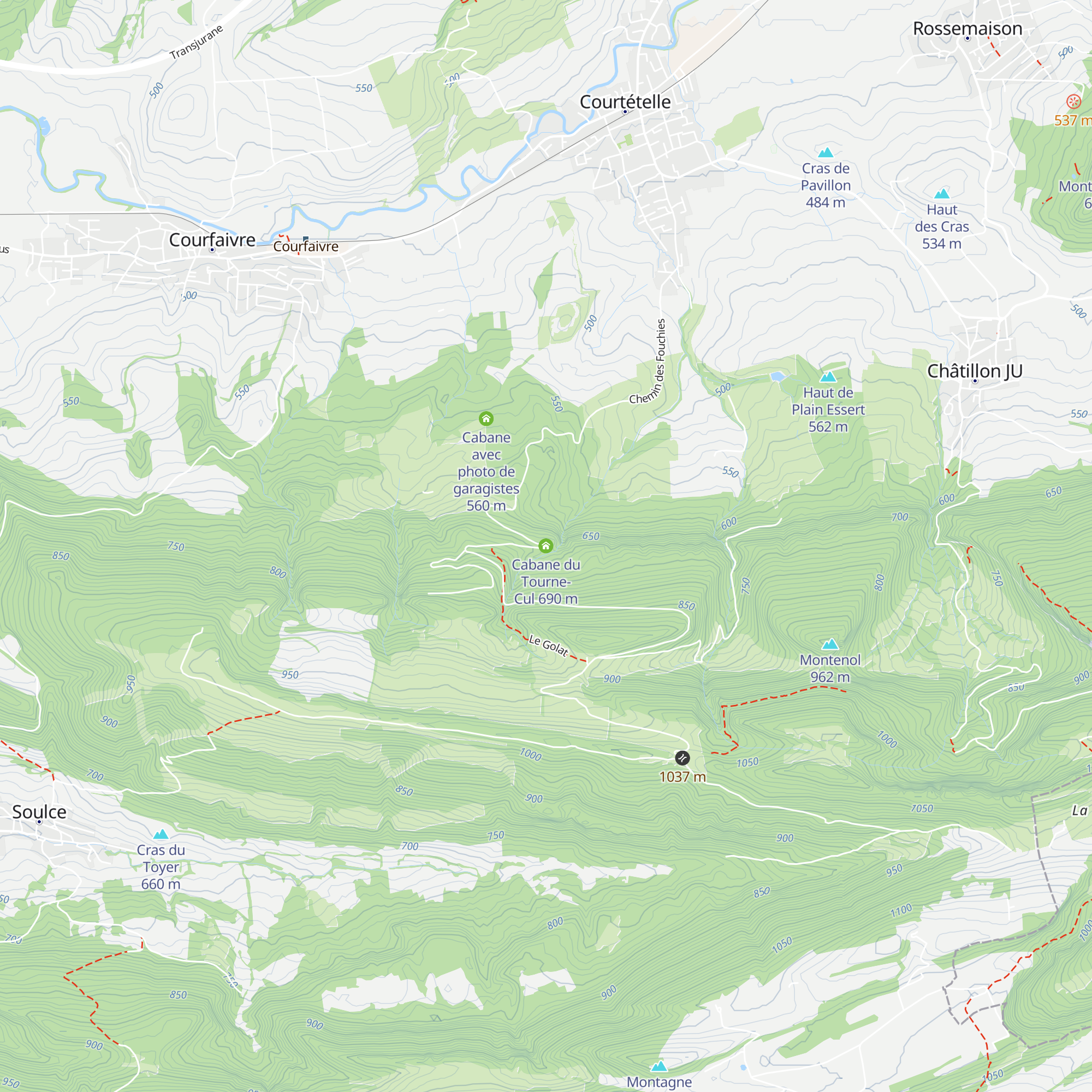 Cabane du Tourne-Cul map
