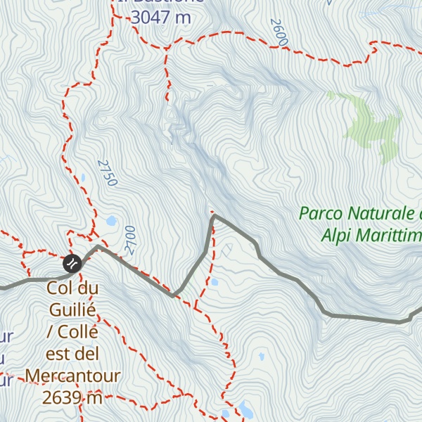 Map of Cime Guilié
