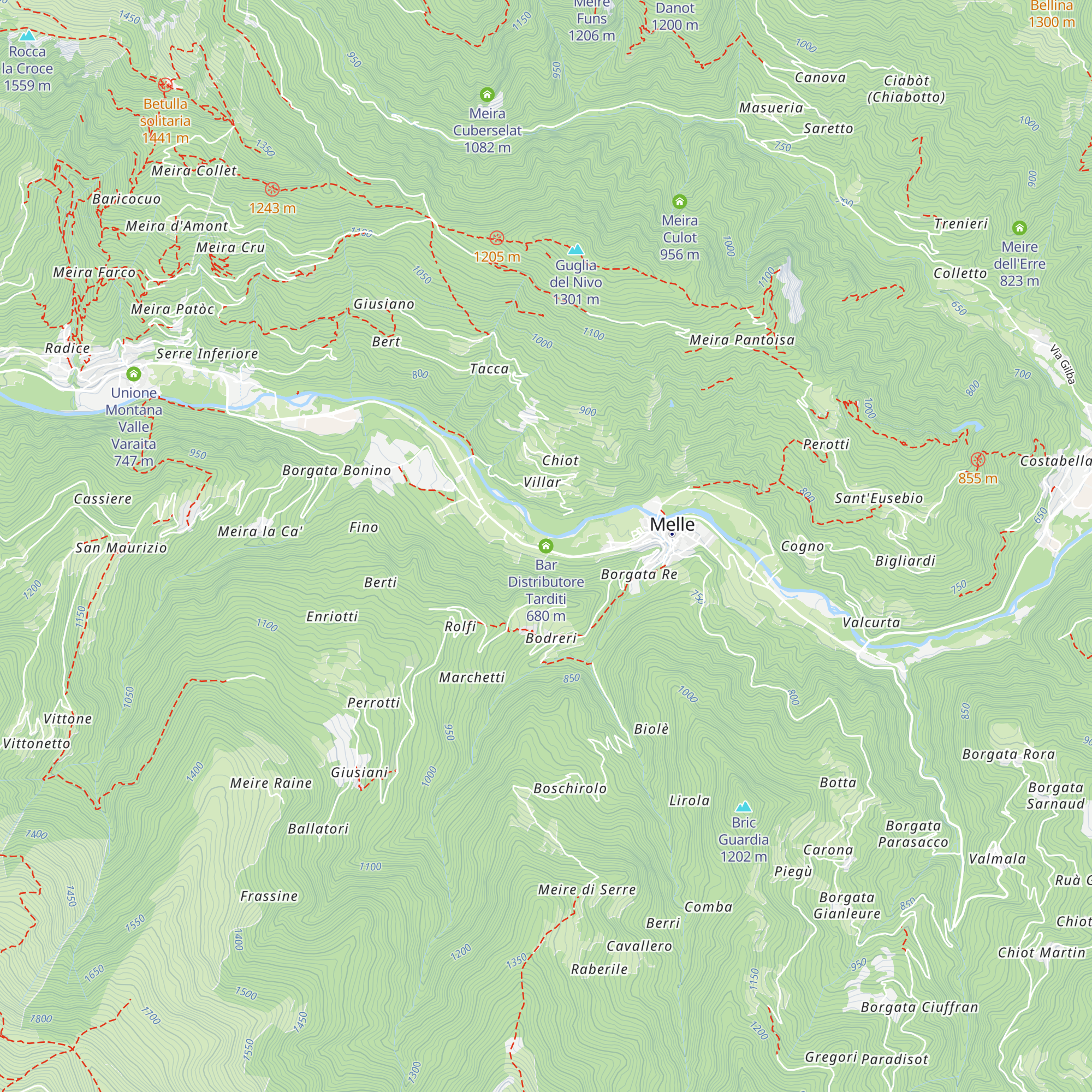 Bar Distributore Tarditi map