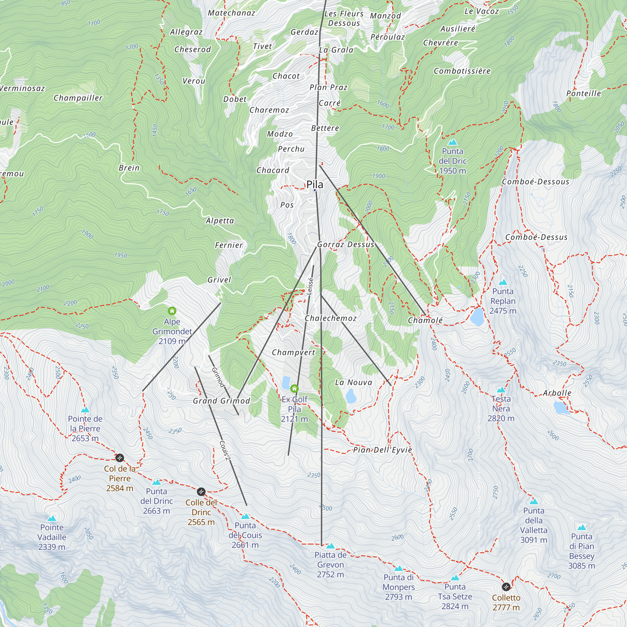 Hermitage map