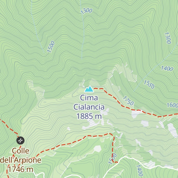 Map of Cima Cialancia