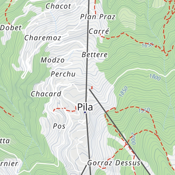 Map of Seggiovia Chamolé