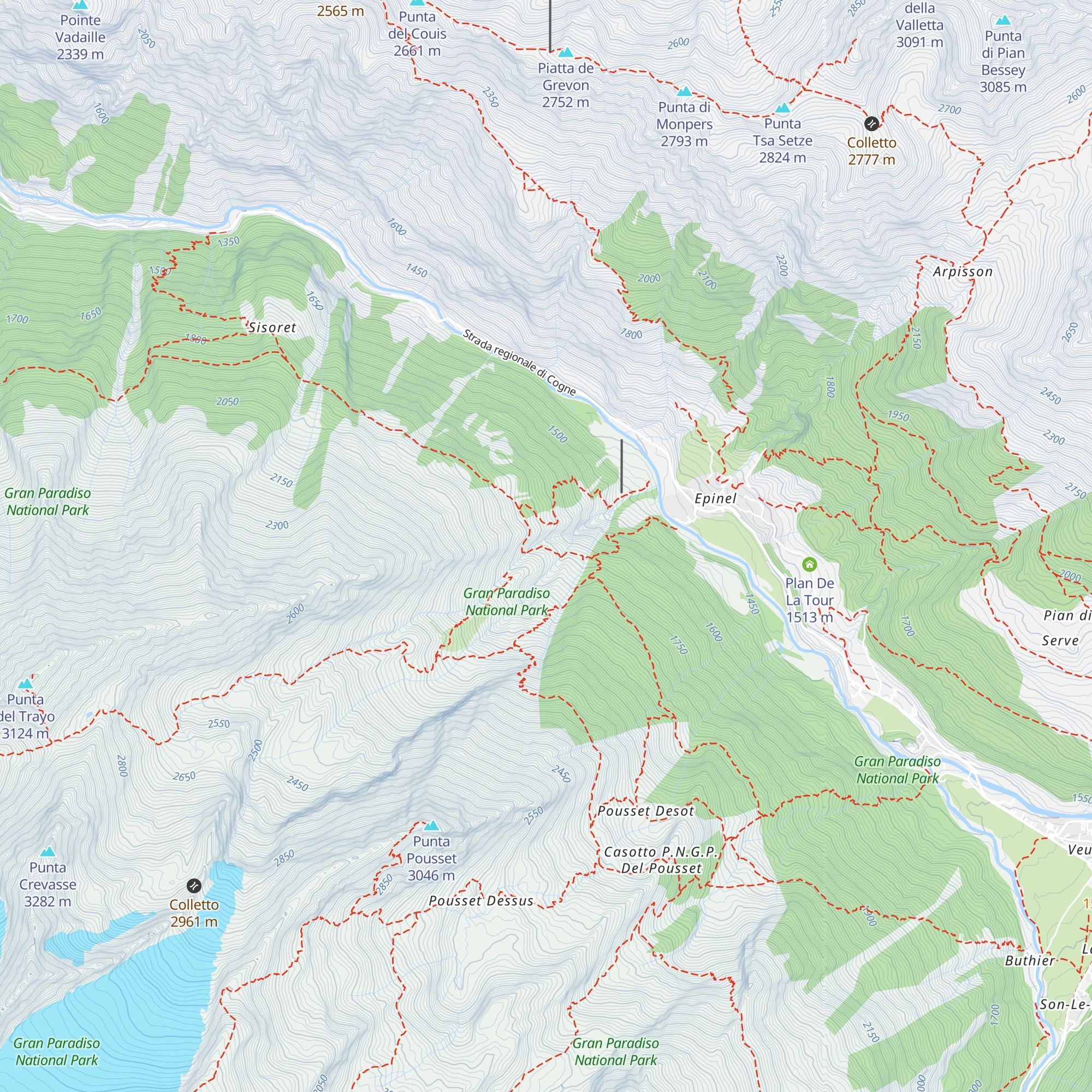 Tsenò map