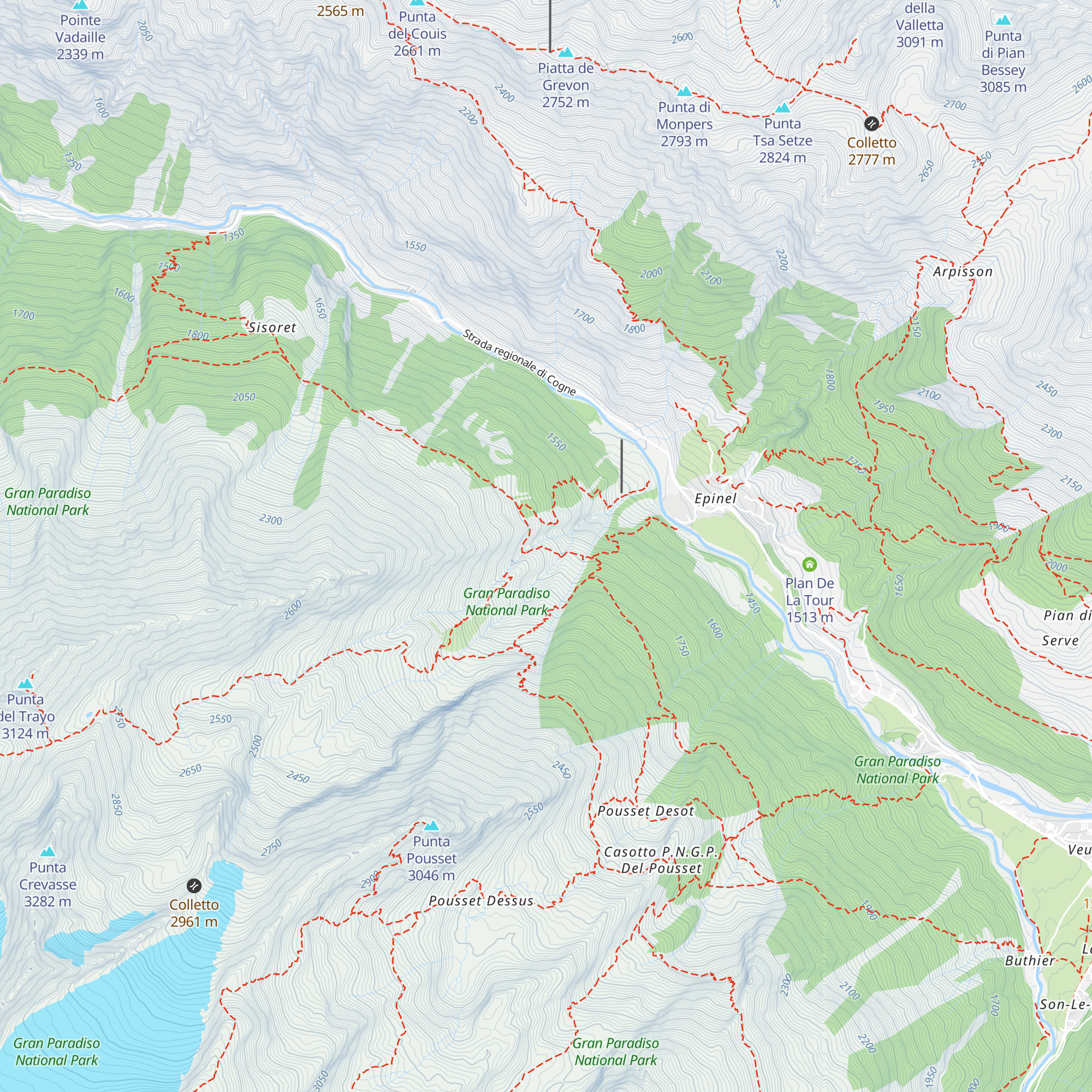 Tsenò map
