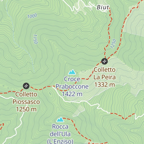 Map of Croce Praboccone