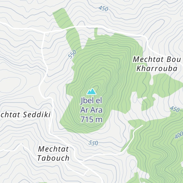 Map of Jbel el Ar Ara