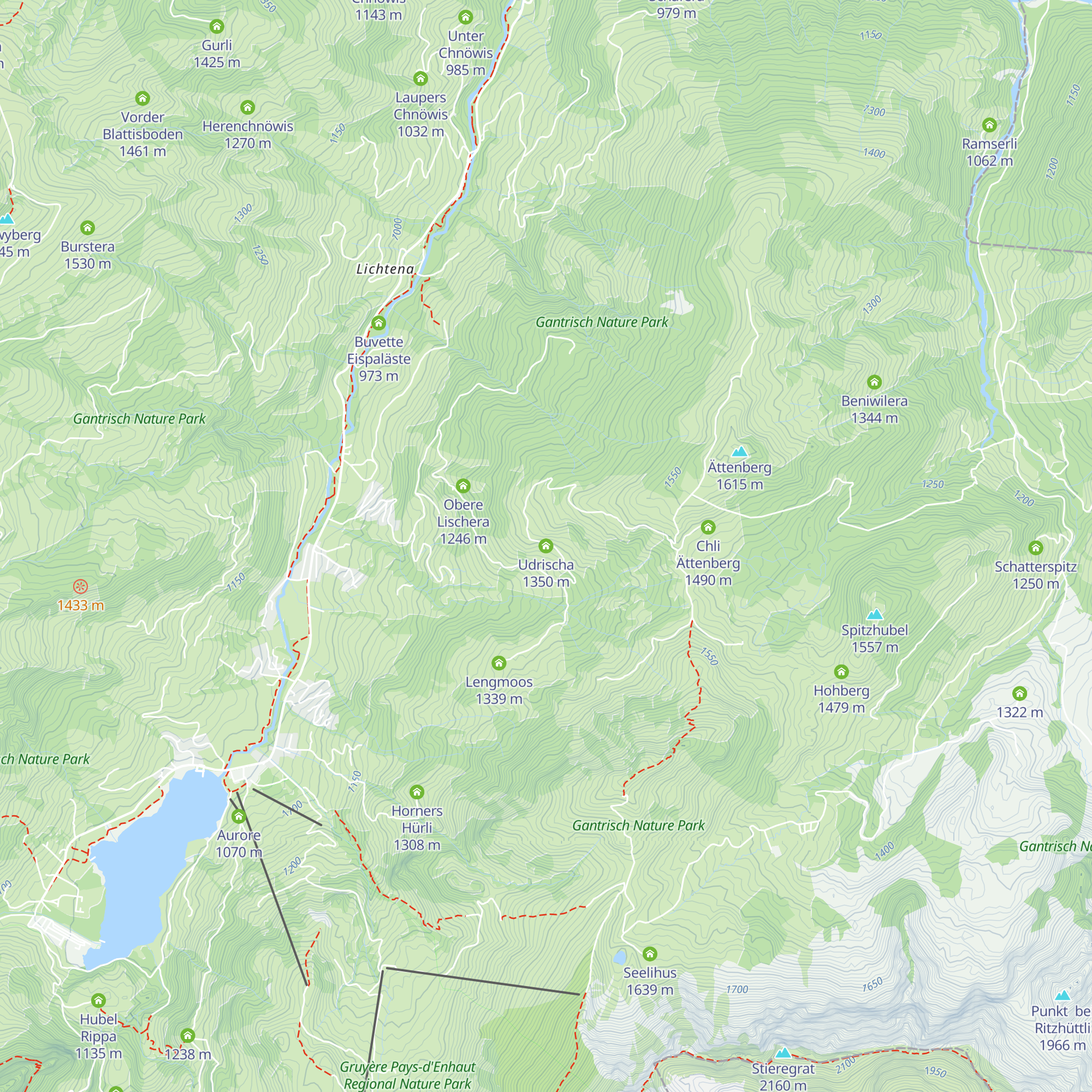 Udrischa map