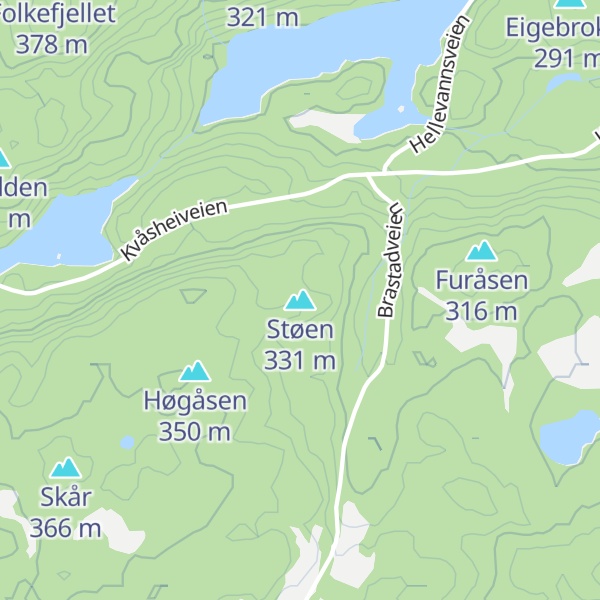 Map of Støen