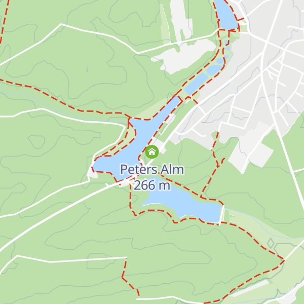 Map of Peters Alm