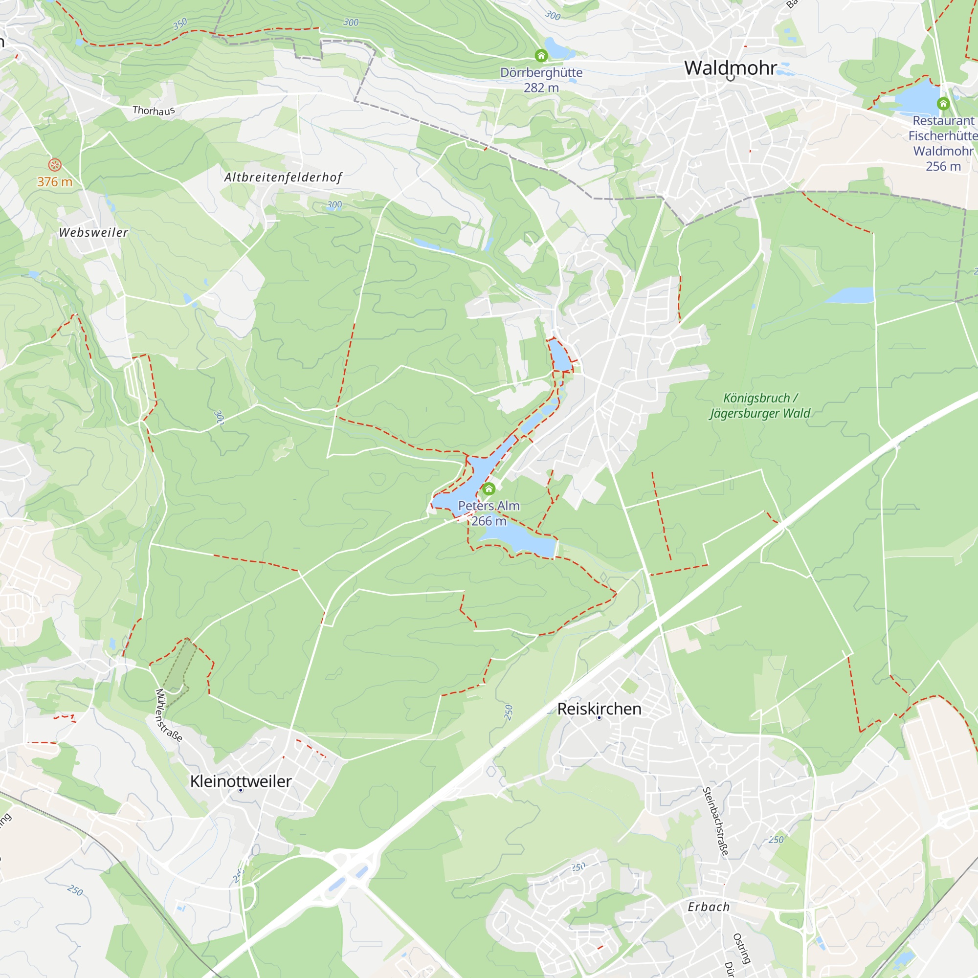Peters Alm map
