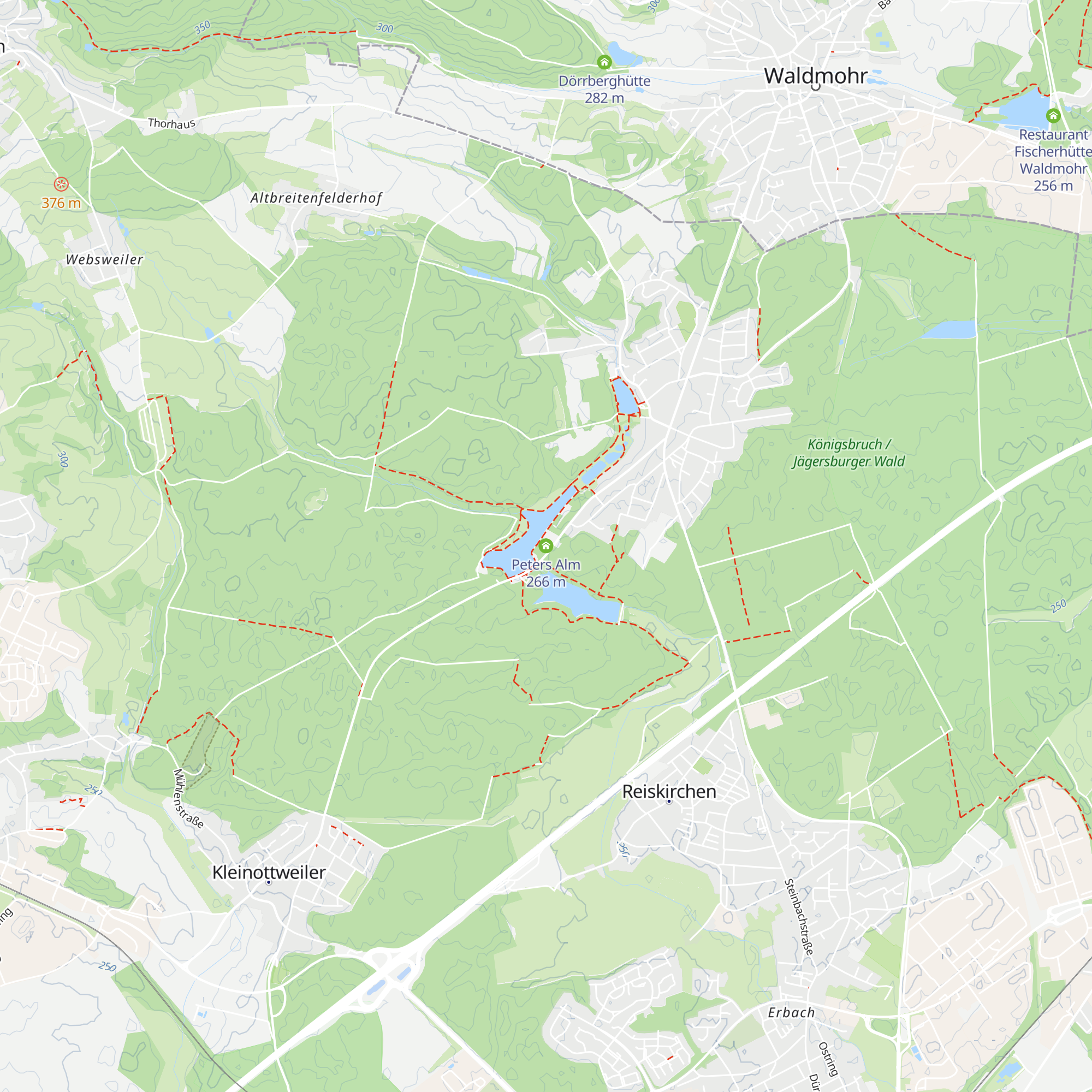 Peters Alm map