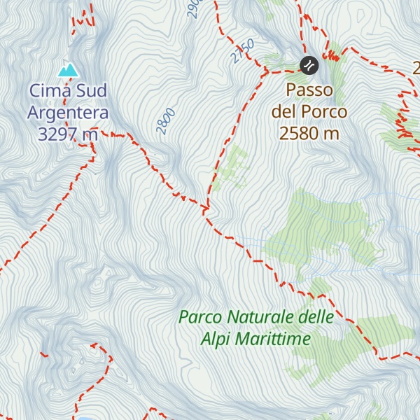 Map of Bivacco Franco Lorenzo Giorgio al Baus