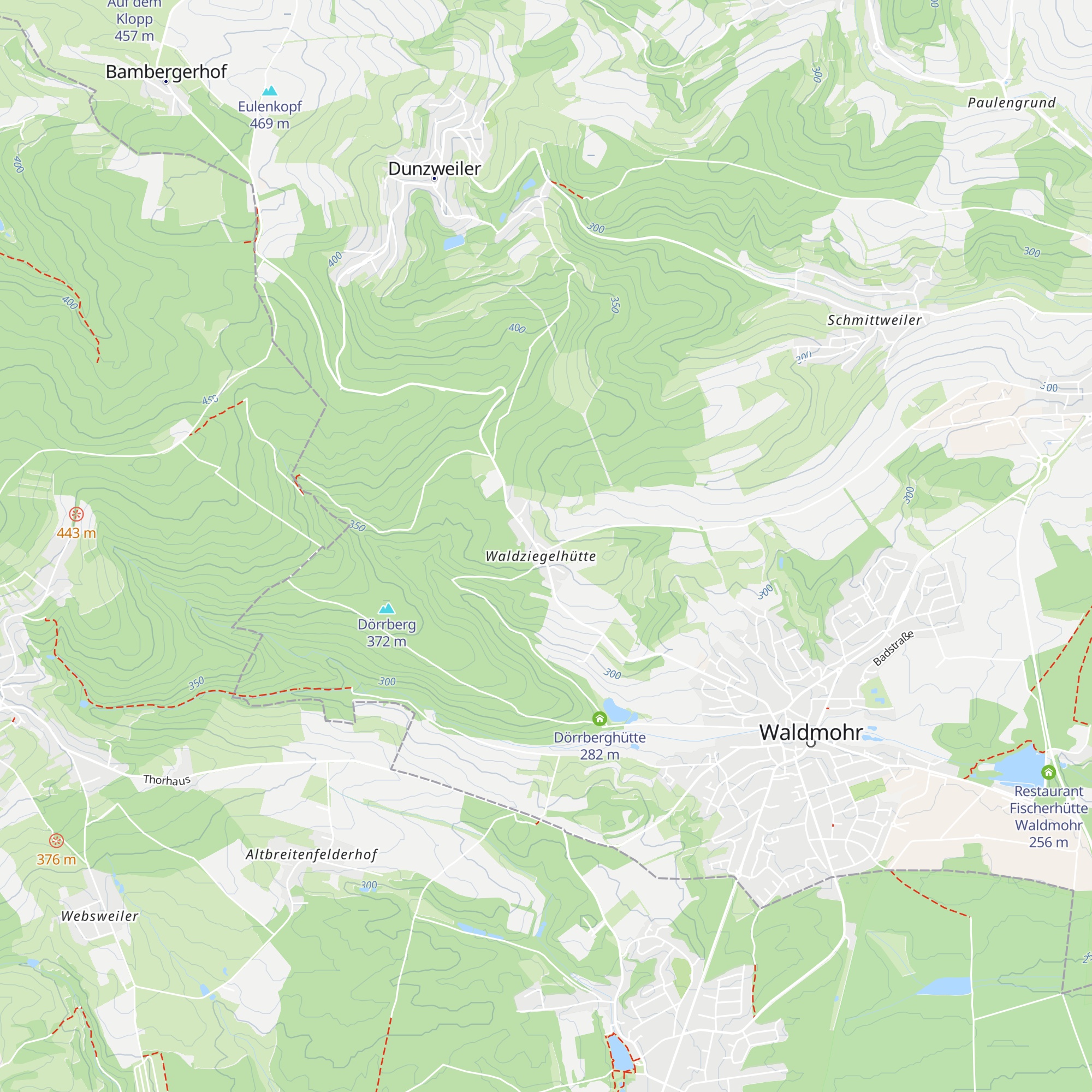 Landhaus Waldziegelhütte map