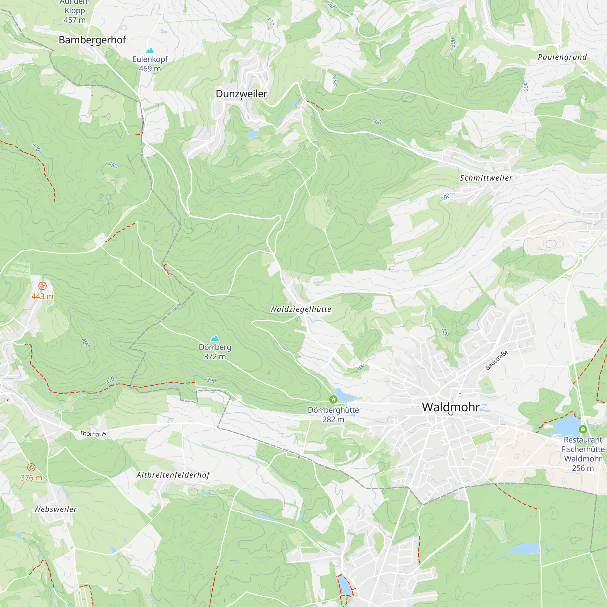 Landhaus Waldziegelhütte map