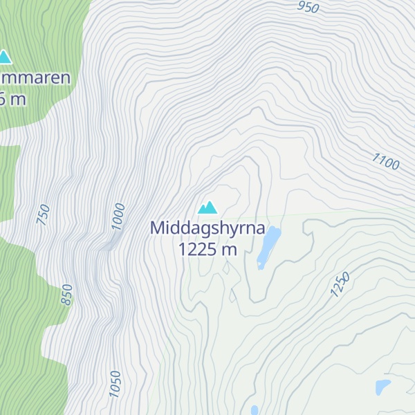 Map of Middagshyrna