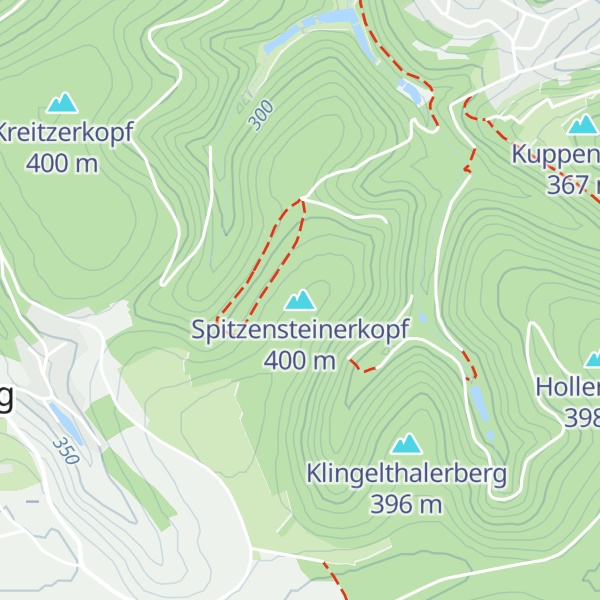 Map of Spitzensteinerkopf