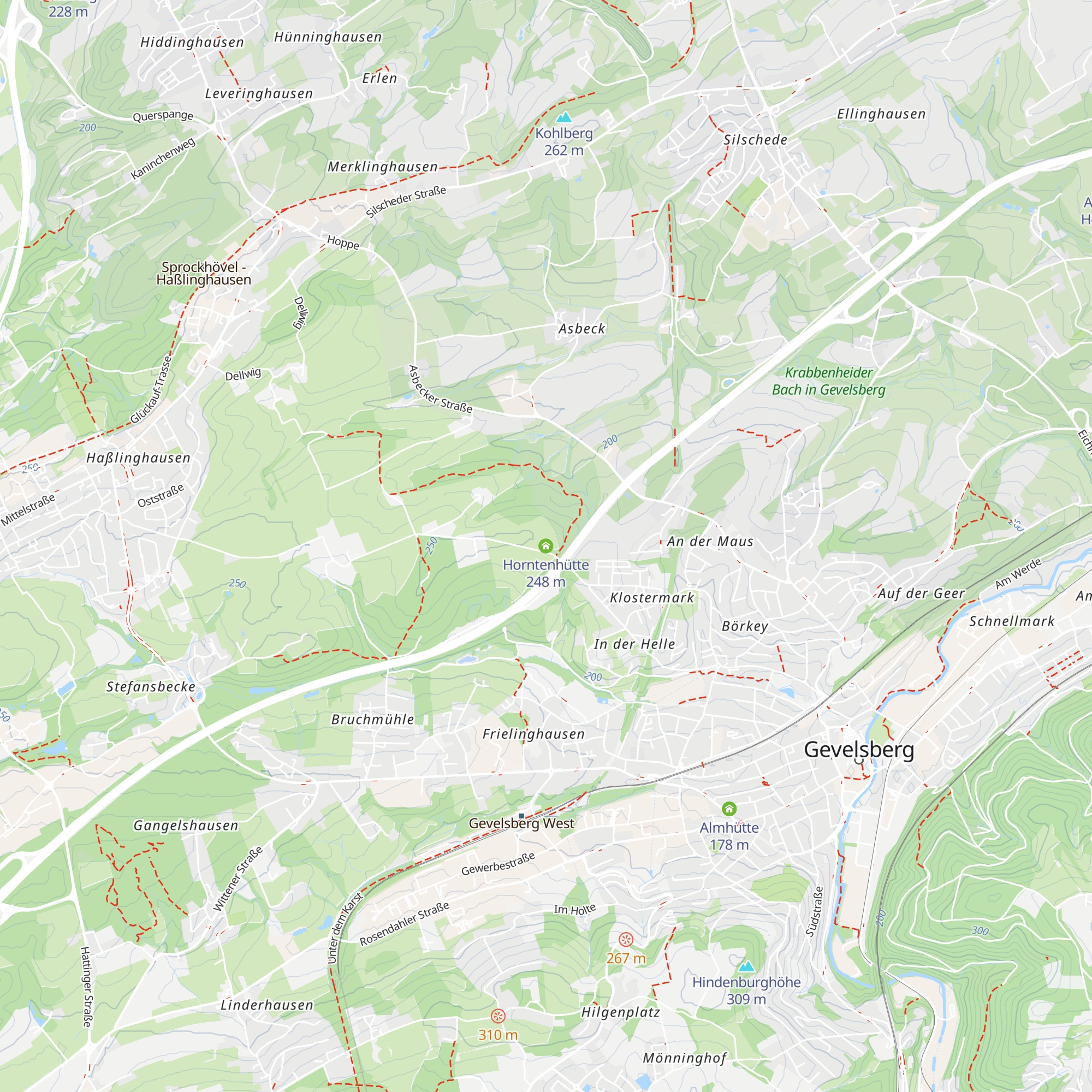 Horntenhütte map