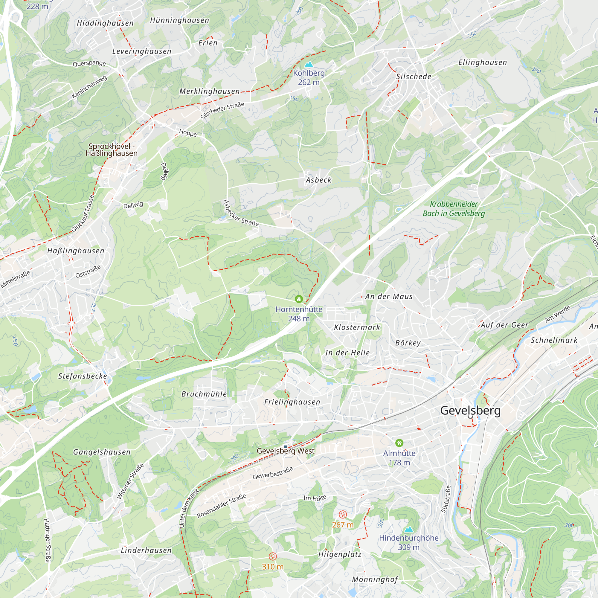 Horntenhütte map