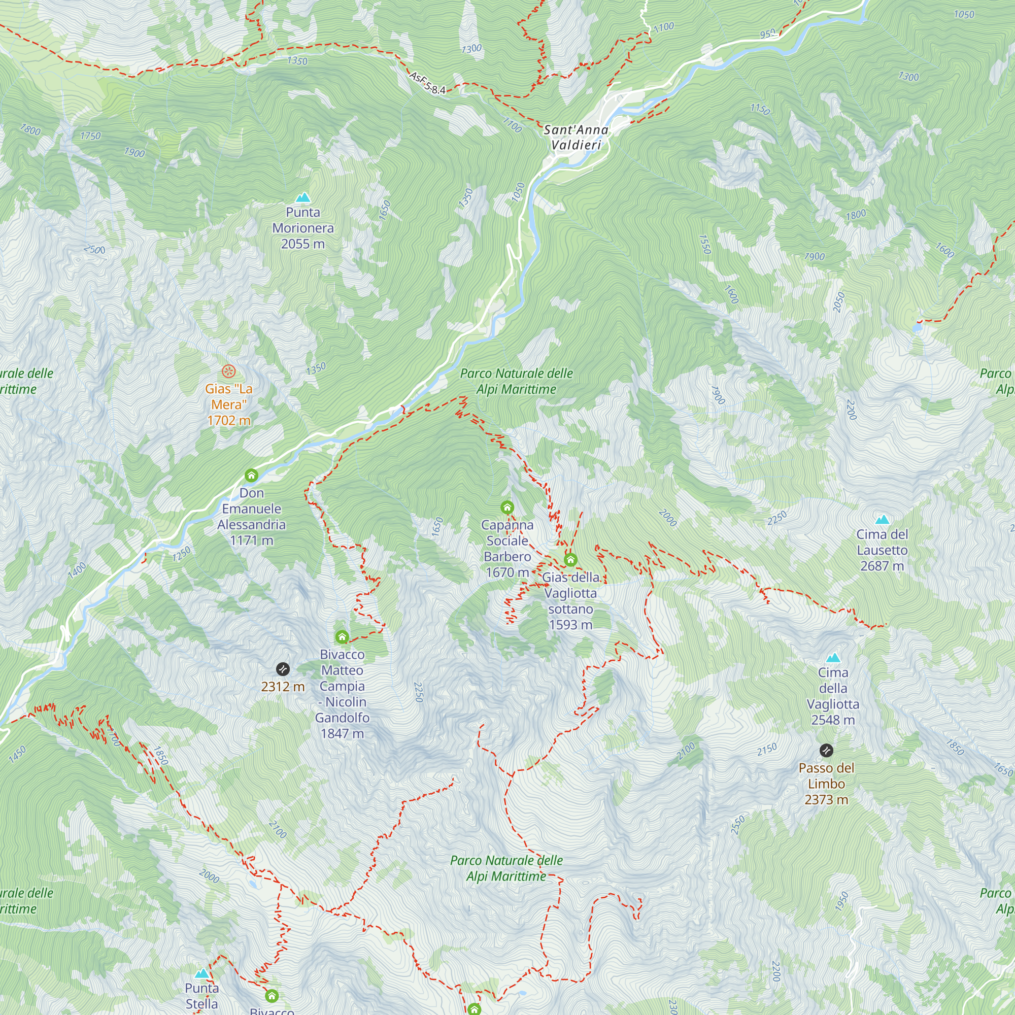 Capanna Sociale Barbero map