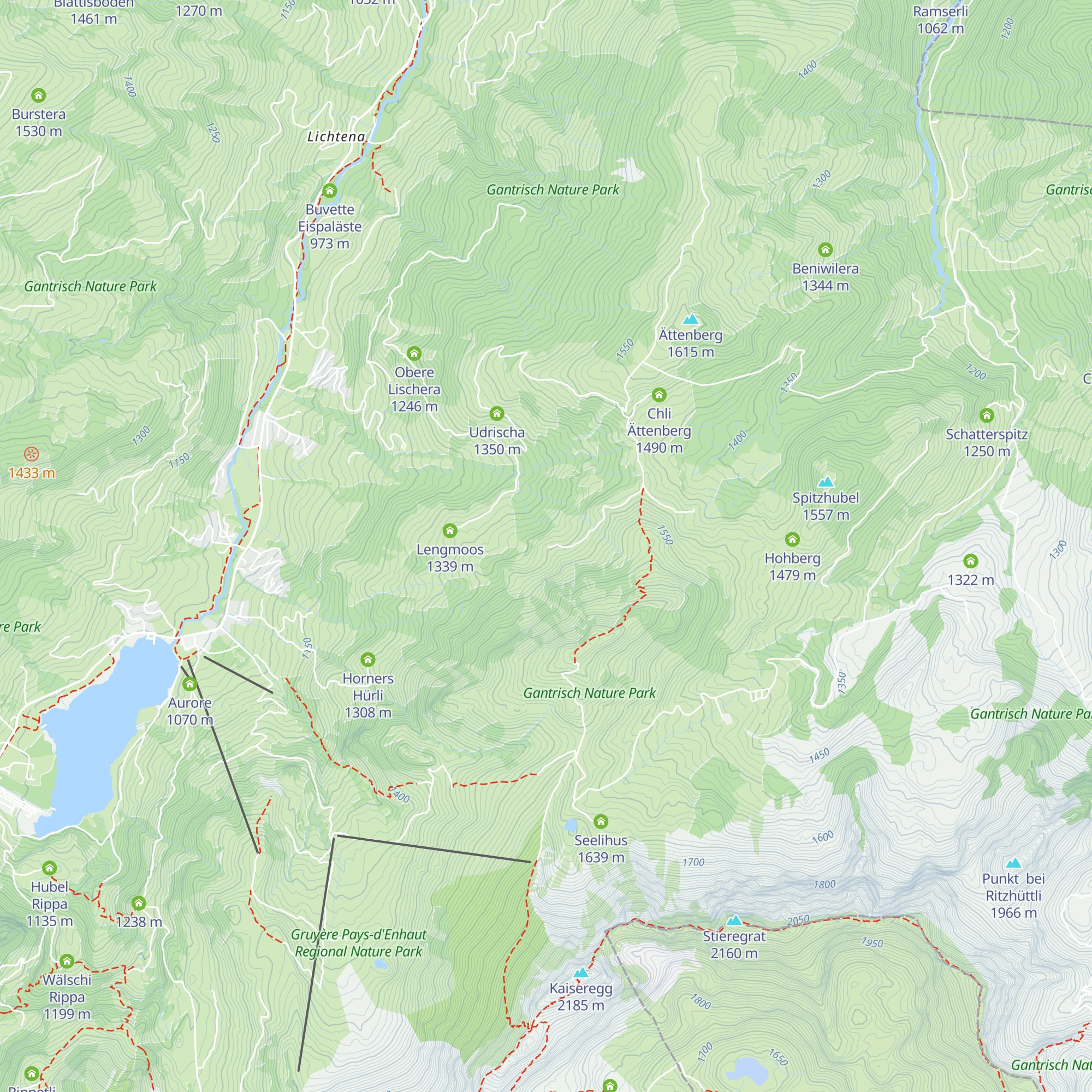 Unter Guglera Hohberg map