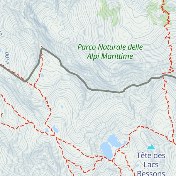 Map of Tête de la Ruine