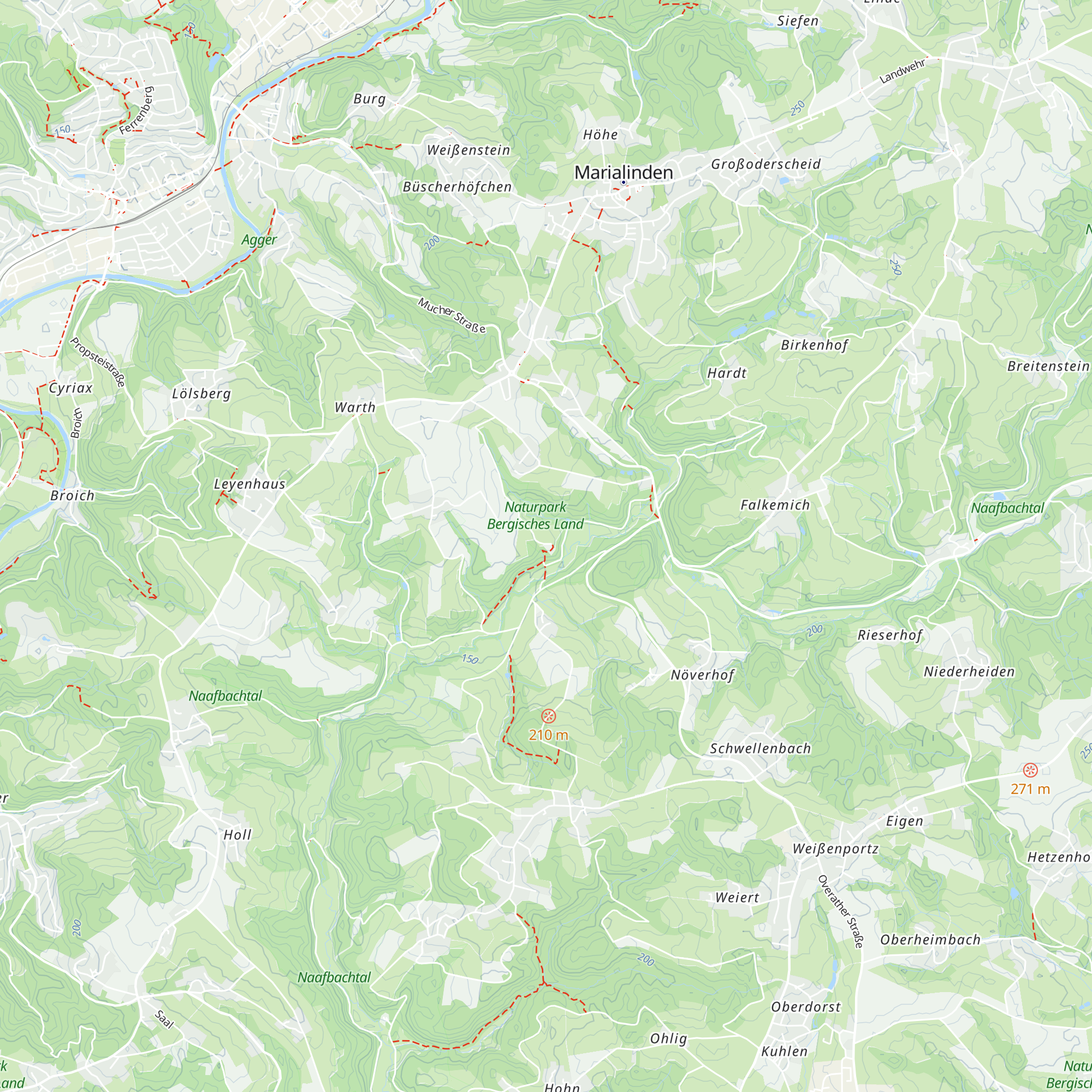 Büchelalm map