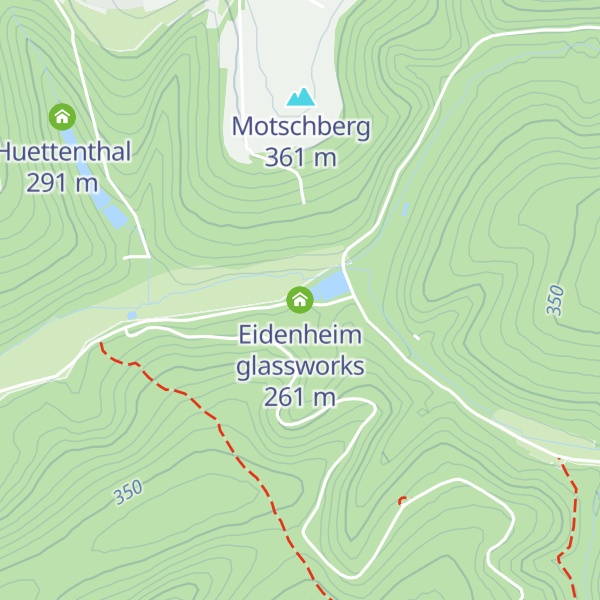 Map of Eidenheim glassworks