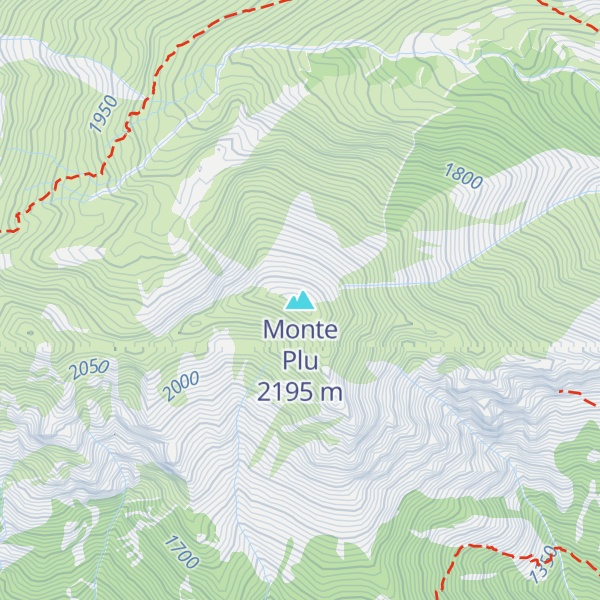 Map of Monte Plu