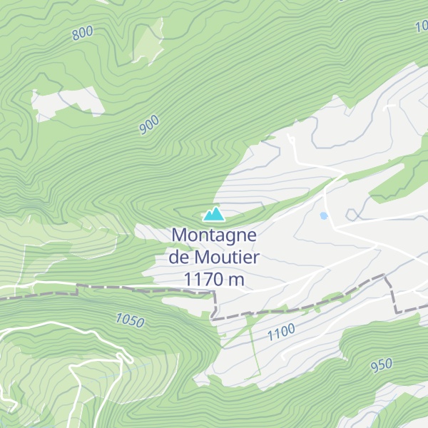 Map of Montagne de Moutier