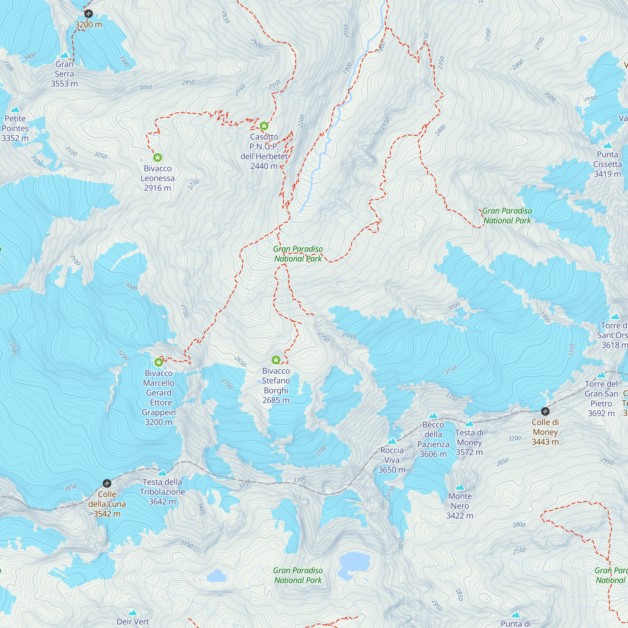 Bivacco Alessandro Martinotti map