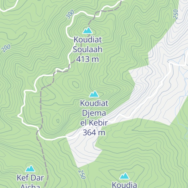 Map of Koudiat Djema el Kebir