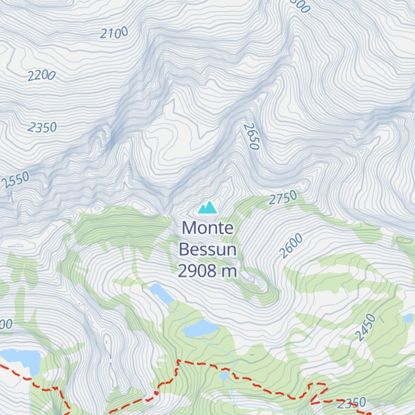 Map of Monte Bessun