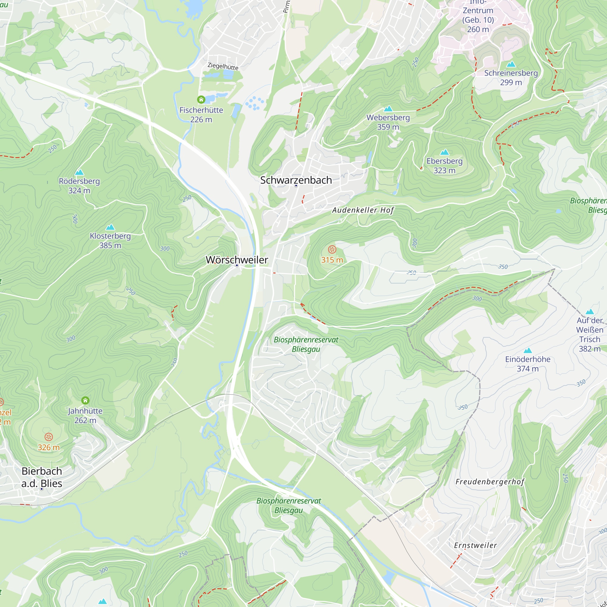 Ski- und Wanderhütte map
