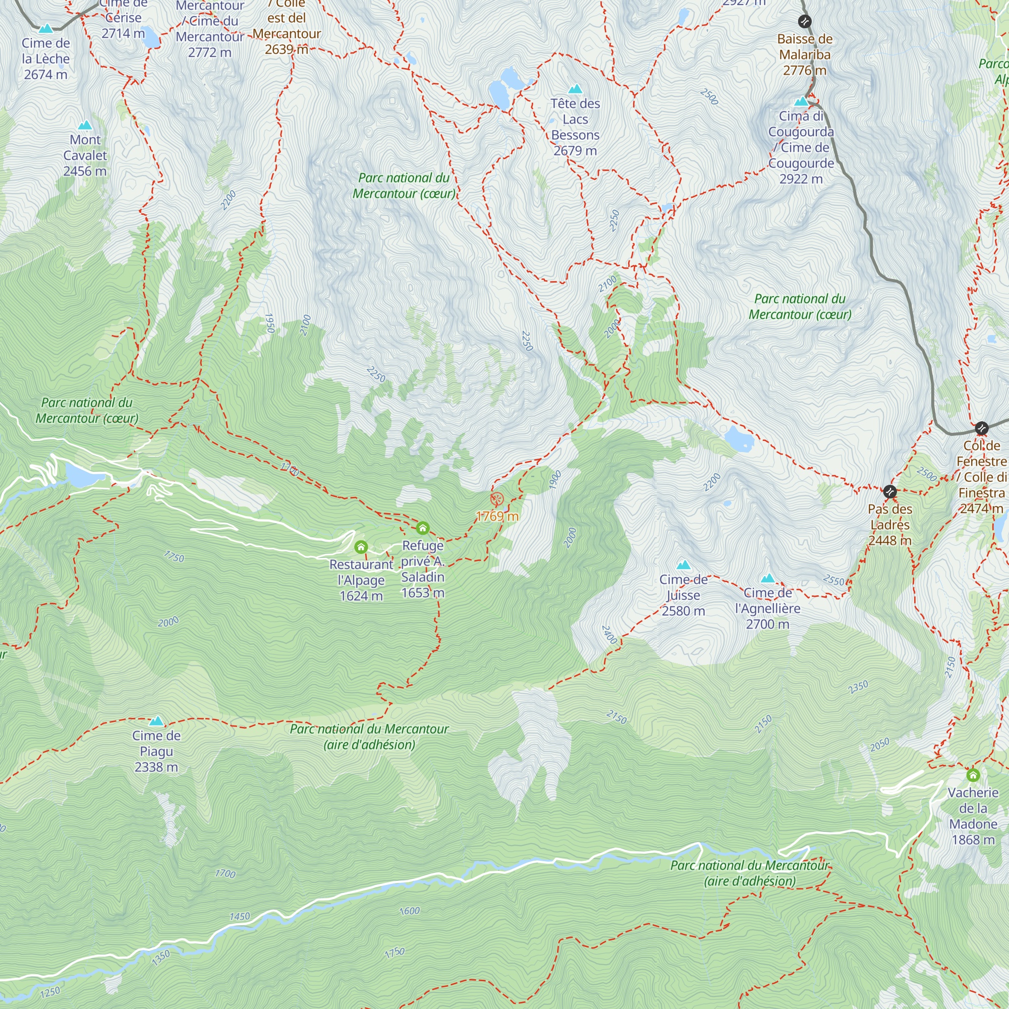 Chalet Vidron map
